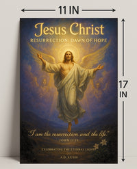 Jesus Christ Resurrection Dawn of Hope Poster PosterGoat