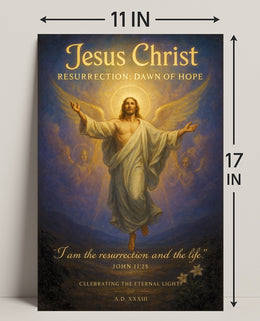 Jesus Christ Resurrection Dawn of Hope Poster PosterGoat
