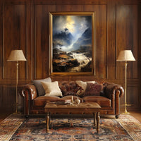 Majestic Mountain Landscape: Photorealistic National Park Poster