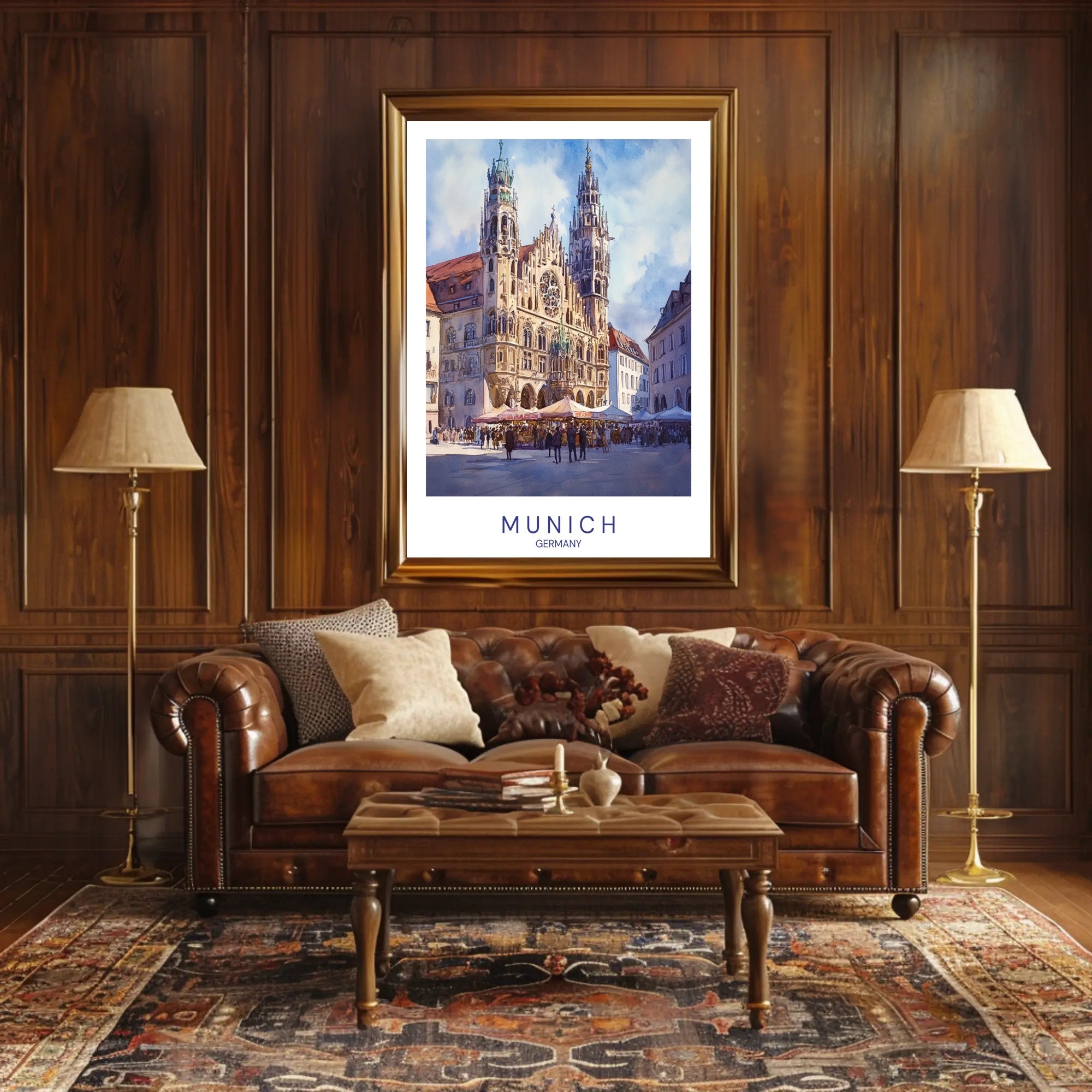 Munich Architectural Landmark Poster PosterGoat