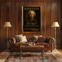 Albert Einstein Theory Of Relativity Poster