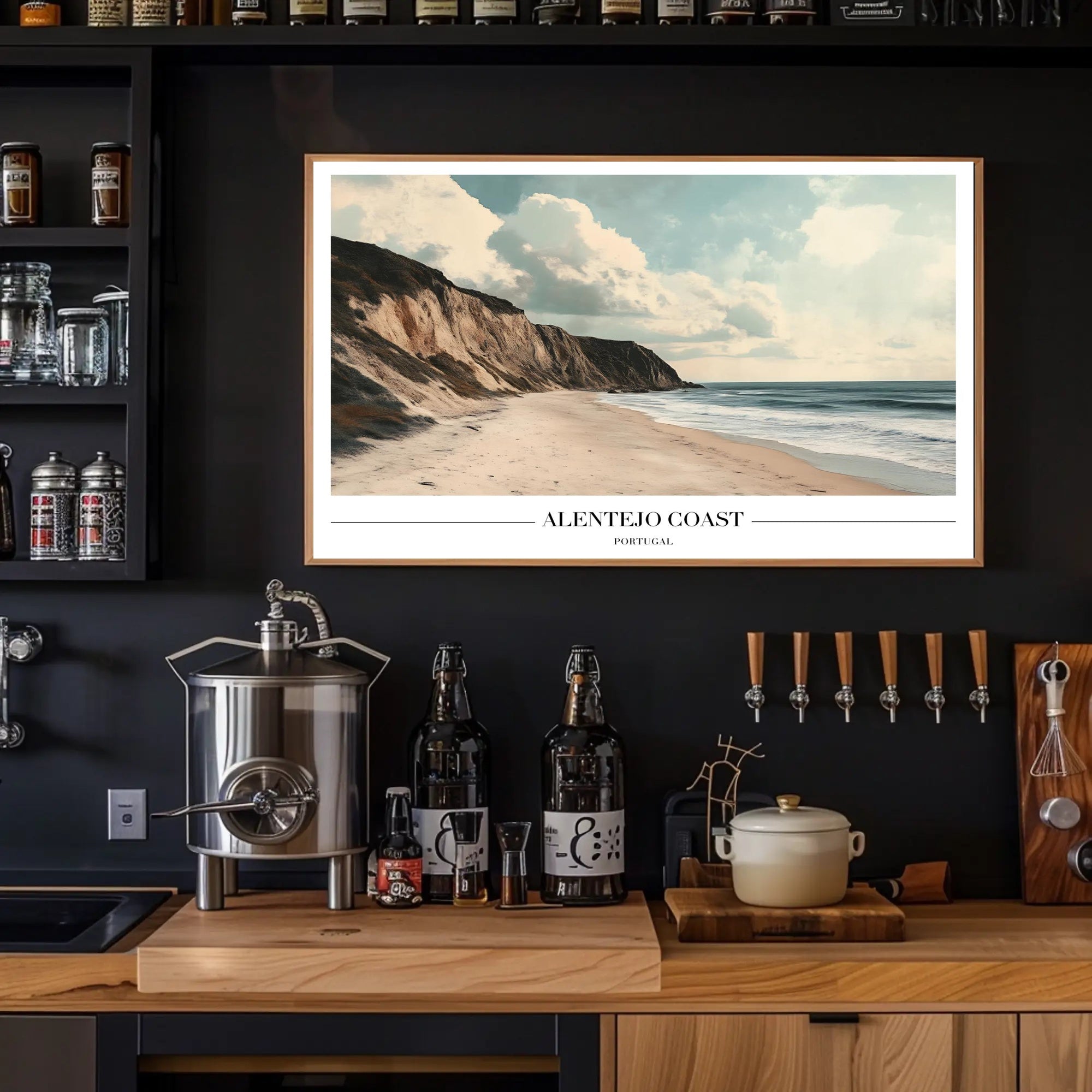 Serene Alentejo Coast Travel Poster