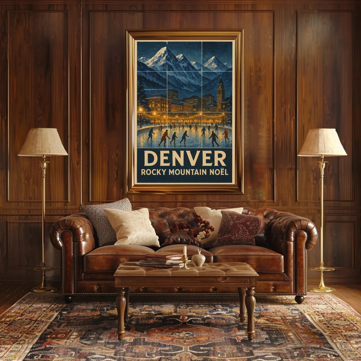Denver Rocky Mountain Noël Poster