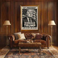 U.S. Presidential Term Vintage Style Political or Propaganda Poster