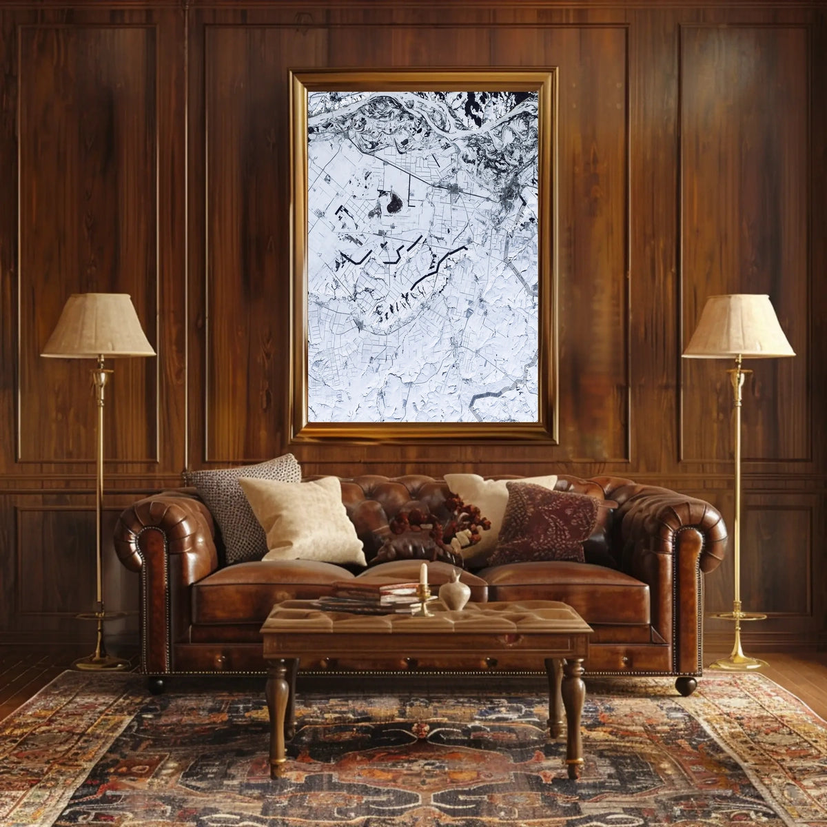 Winter Landscape From Above Poster