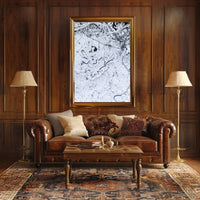 Winter Landscape From Above Poster