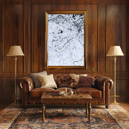 Winter Landscape From Above Poster