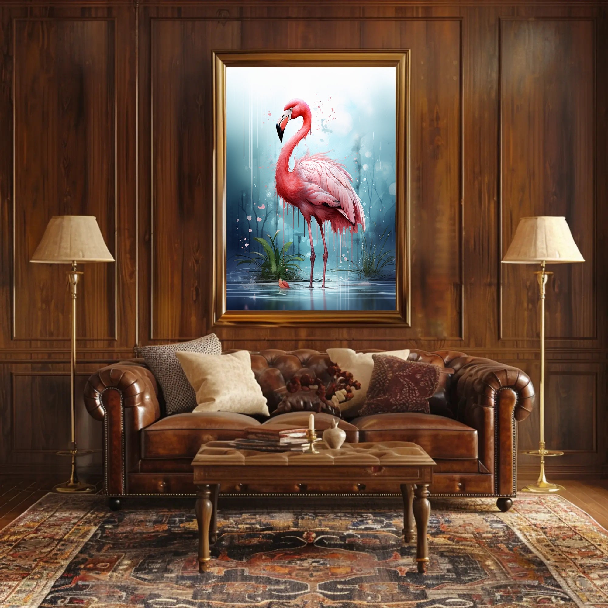 The Majestic Flamingo Poster