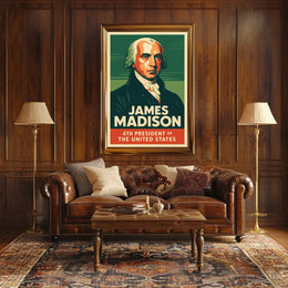 James Madison 4th President Poster
