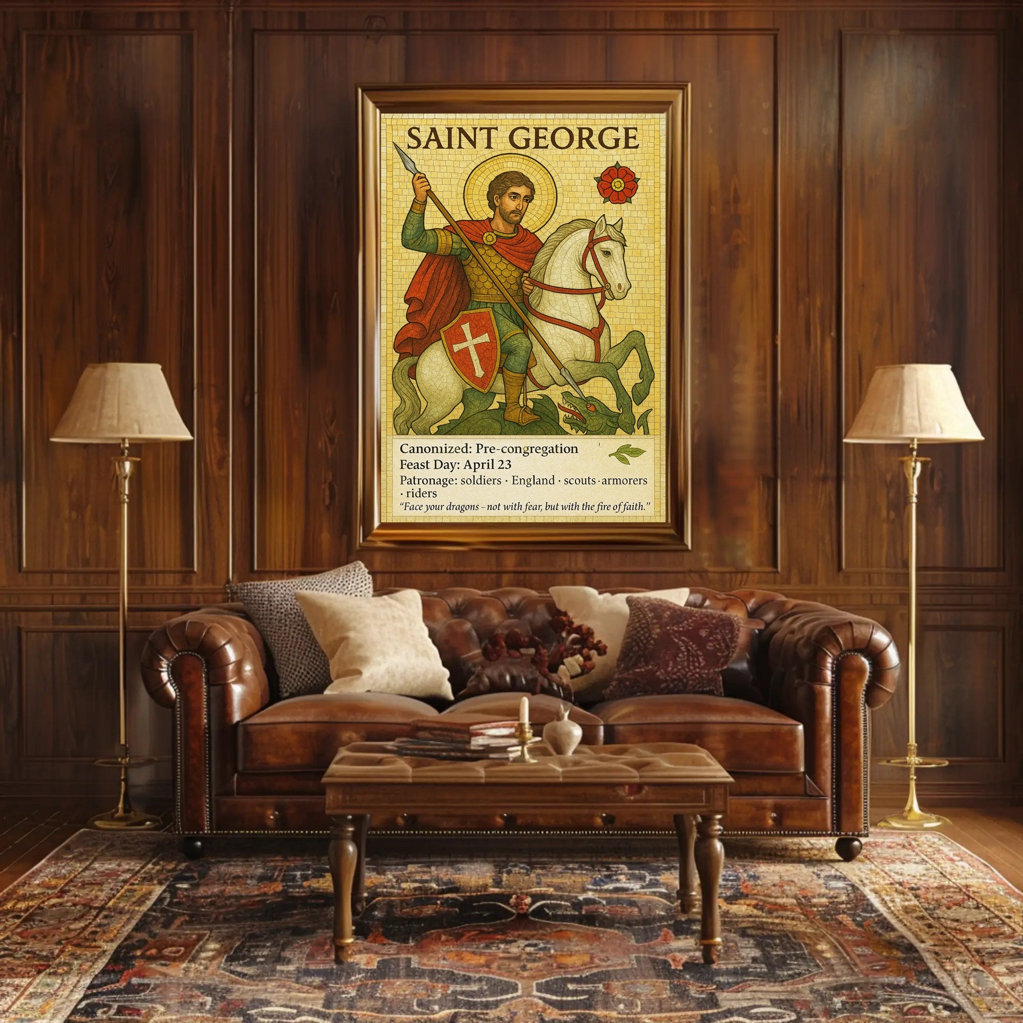 Saint George - Patron of Soldiers Poster PosterGoat