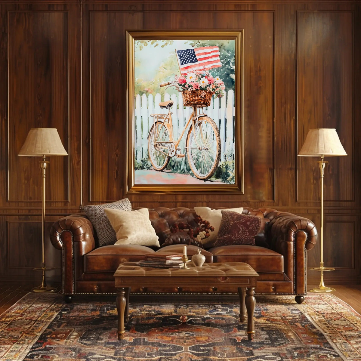 Vintage Bicycle Themed Home Decor Art Print 18x24 Poster