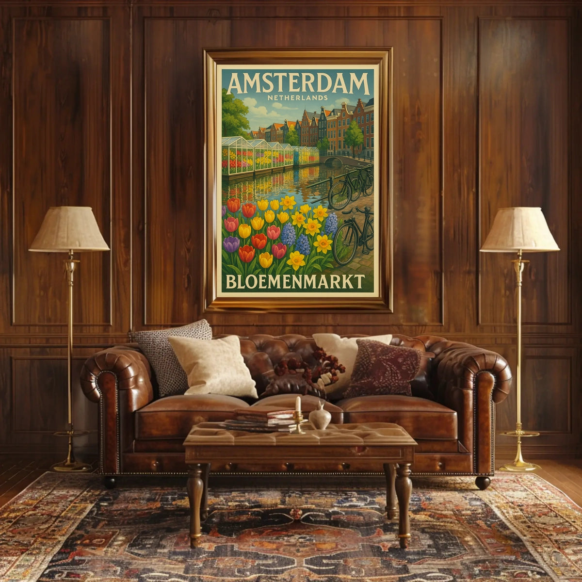 Amsterdam Bloemenmarkt Poster