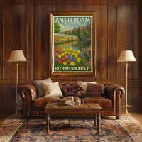 Amsterdam Bloemenmarkt Poster