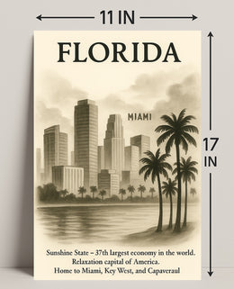 Florida The Sunshine State Poster PosterGoat