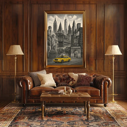 Iconic New York City Landmarks Poster