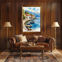 Montenegro Perast Waterfront View Poster