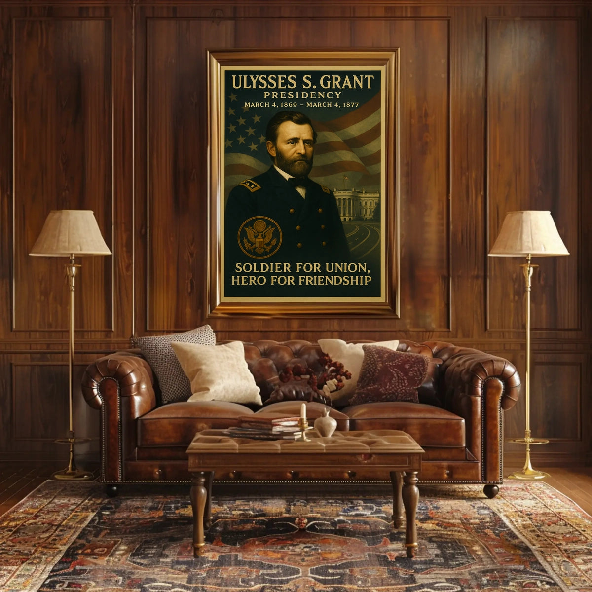 Ulysses S. Grant Presidential Historical Poster