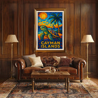 Cayman Islands Mosaic Poster