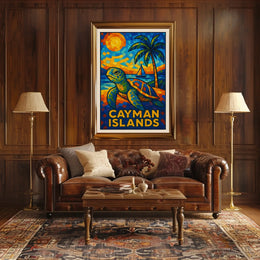 Cayman Islands Mosaic Poster