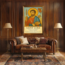 Saint Luke Patron of Artists and Healers Poster PosterGoat