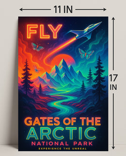 Gates of the Arctic Surreal Adventure National Park Poster