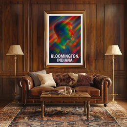 Vibrant Portrait Bloomington Indiana Expressionism Poster