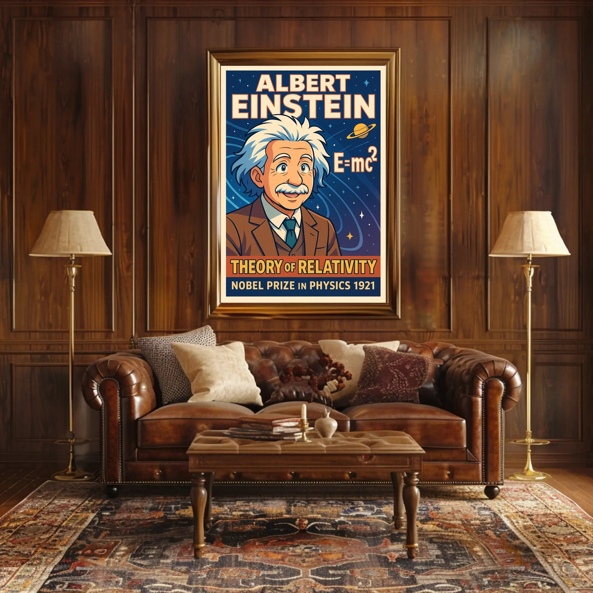 Einstein Relativity Vintage Science Decor Poster