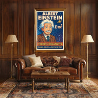 Einstein Relativity Vintage Science Decor Poster
