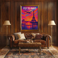 Fly To Paris Poster