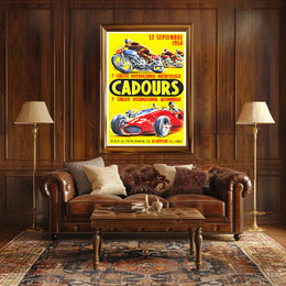 Cadours International Racing Event 1954 Poster