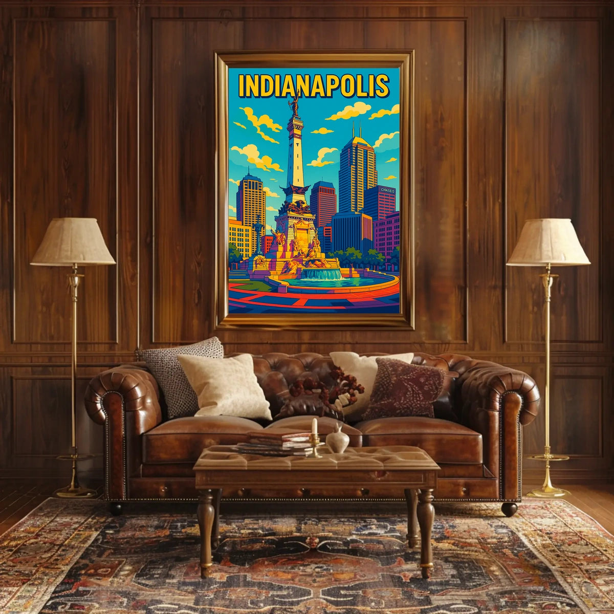 Indianapolis Skyline Poster