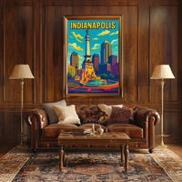 Indianapolis Skyline Poster