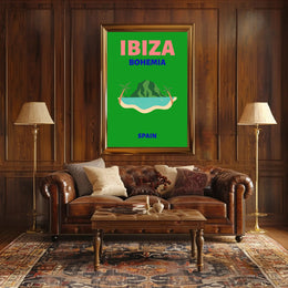 Ibiza Bohemian Paradise Island Travel Poster PosterGoat