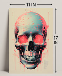 Technological Skull Poster