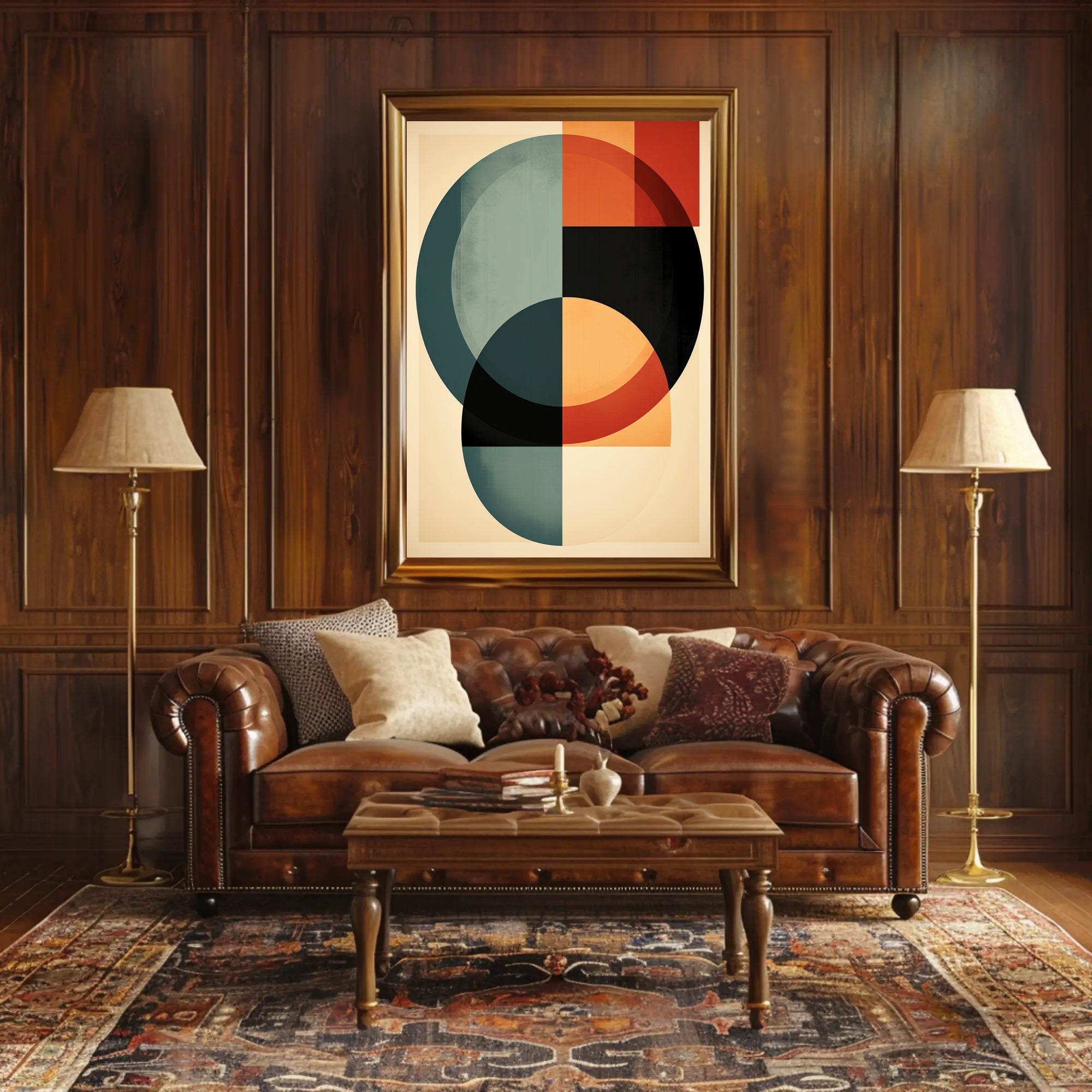 Abstract Geometric Harmony Abstract Poster