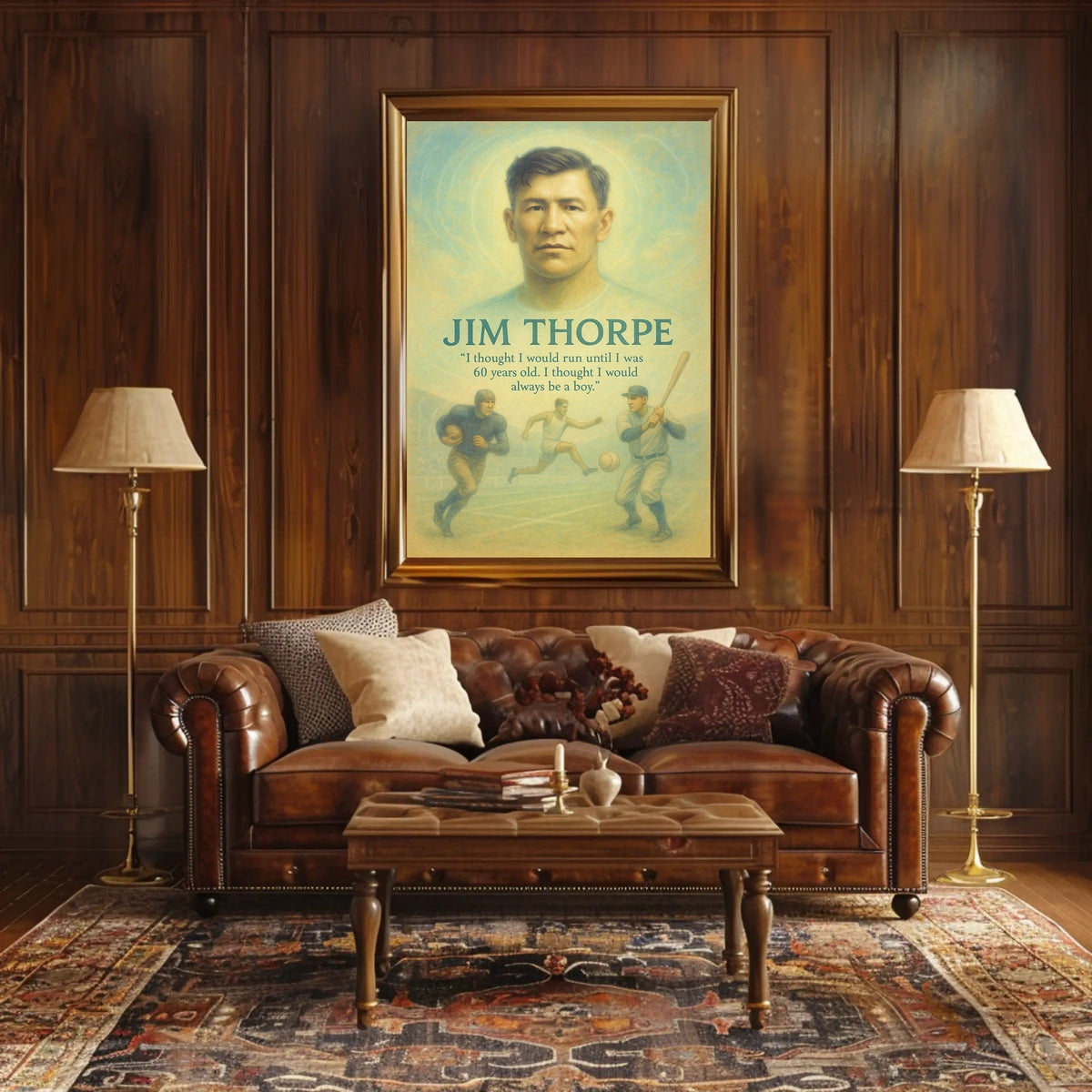 The Timeless Spirit of Jim Thorpe Poster