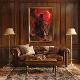 The Crimson Wraith Art Print Poster for Home Decor PosterGoat