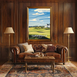 Serene Scottish Golf Course Art: Travel Poster
