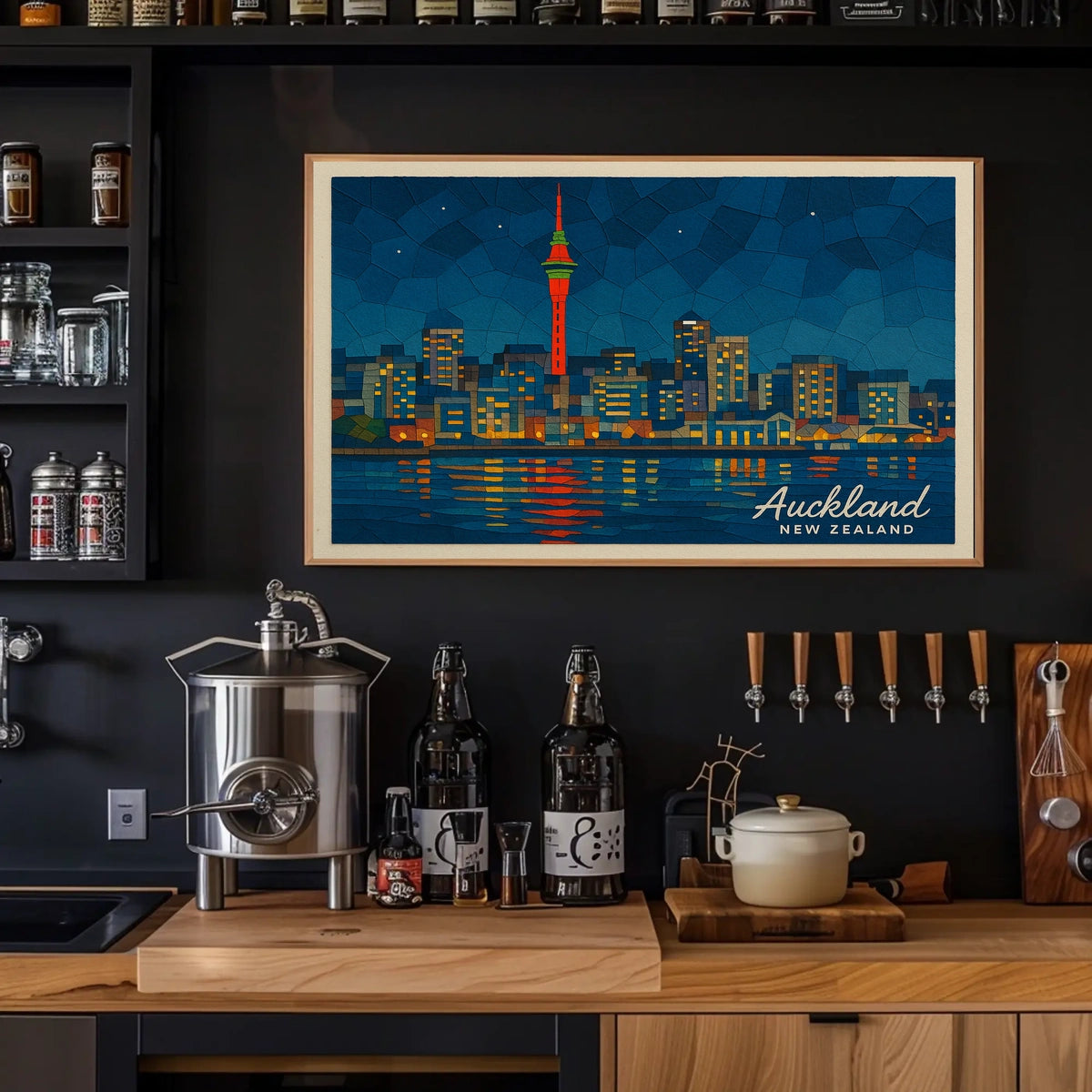 Auckland Skyline Poster