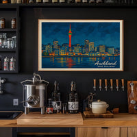 Auckland Skyline Poster