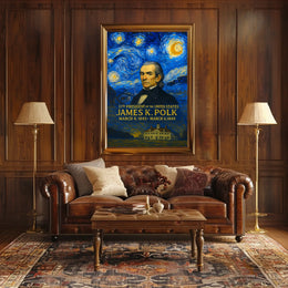James K. Polk 11th President of the United States Presidential Masterpiece Series Poster