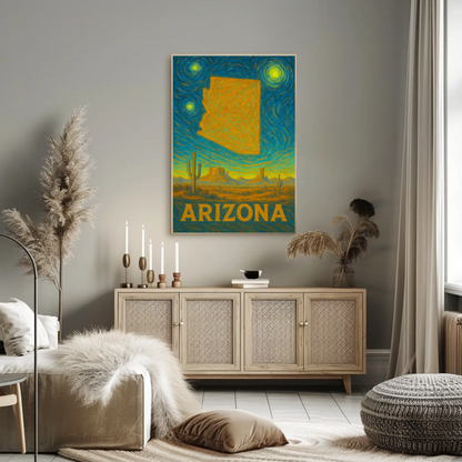 Arizona Starry Night Poster