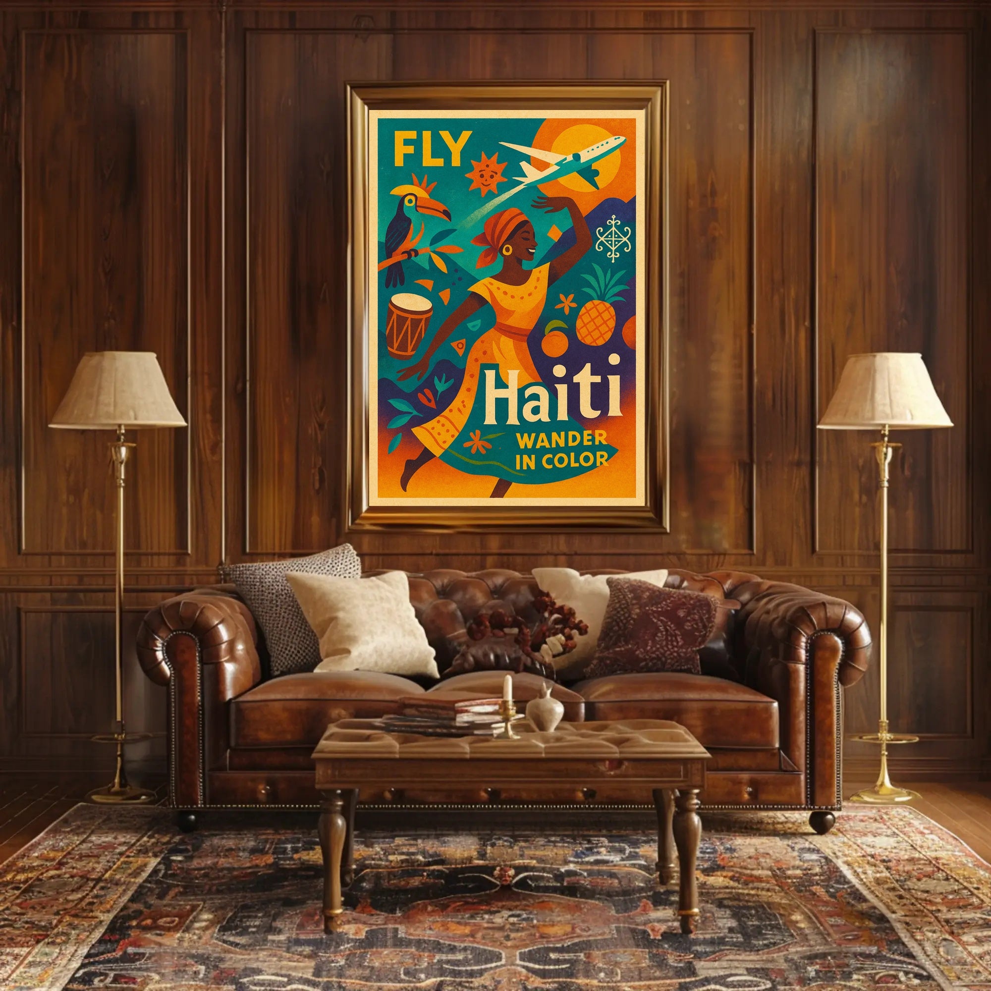 Fly Haiti Wander in Color Poster