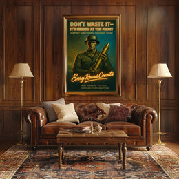 Every Round Counts 1941 Conservation Poster
