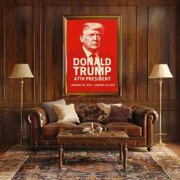 Donald Trump 47th President Poster