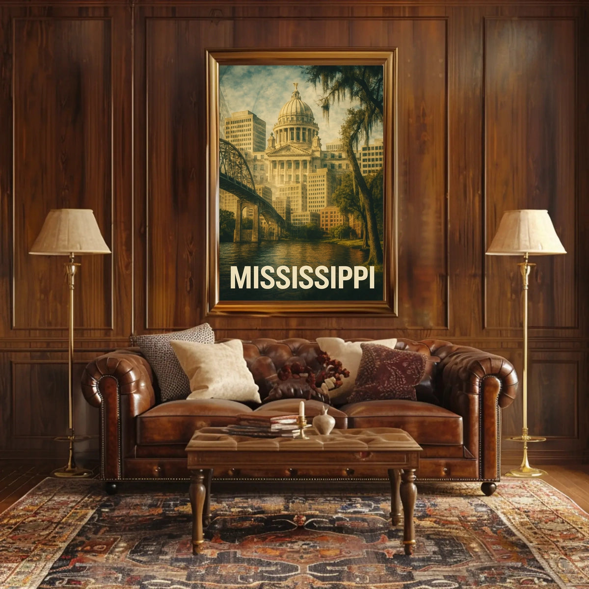 Mississippi State Capitol Poster