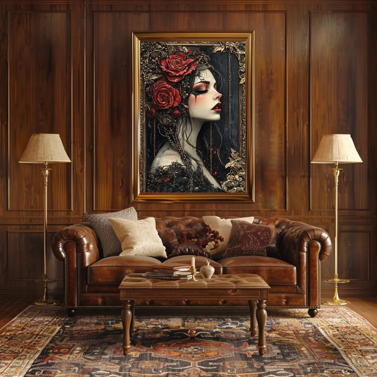 Victorian Gothic Romance Artistic Poster