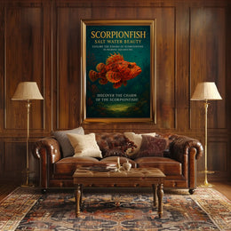 Scorpionfish Salt Water Beauty Poster