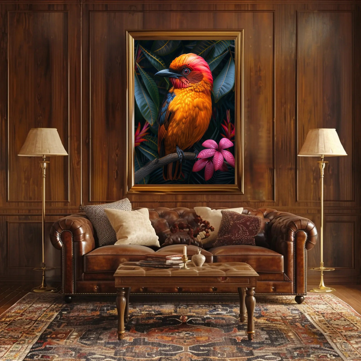 Vibrant Jungle Bird Poster