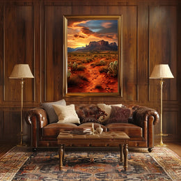 Desert Sunset Majesty Poster